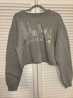 FRIENDS Gray Crewneck Sweatshirt with Logo